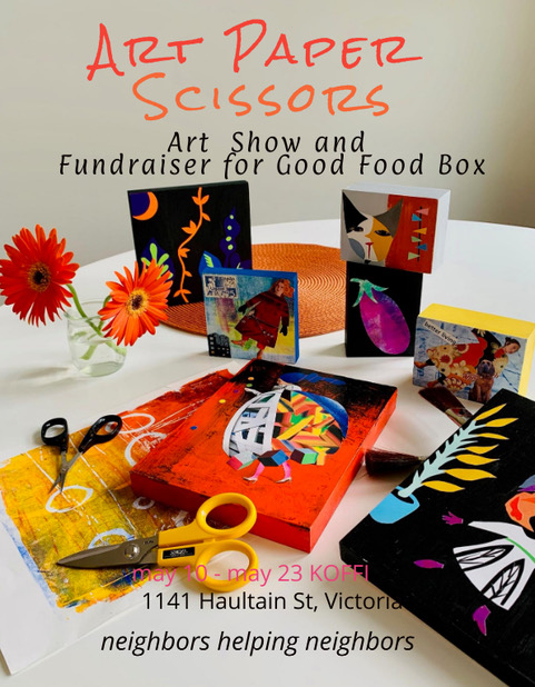‘Art Paper Scissors’ art show and fundraiser at Koffi – May 10 -23, 2021