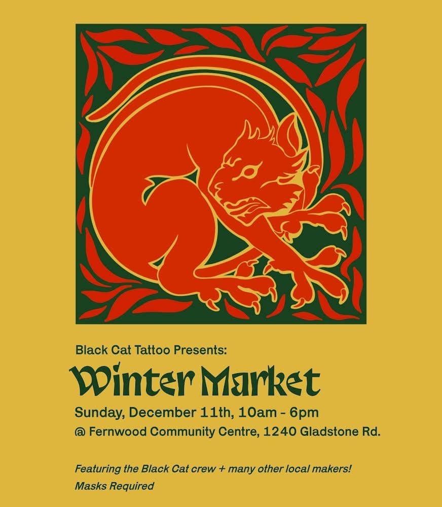 Black Cat Tattoo Winter Market Black Cat Tattoo Winter Market