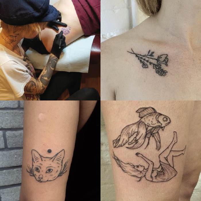 Cate Webb & Black Cat Tattoo