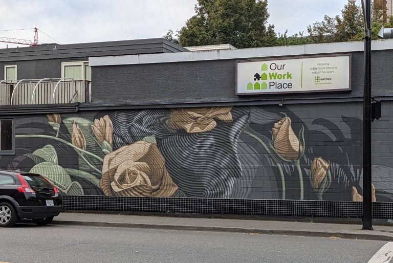 Our WorkPlace Mural - Artist: Collin Elder mural - Photo by @TMMGuerrero