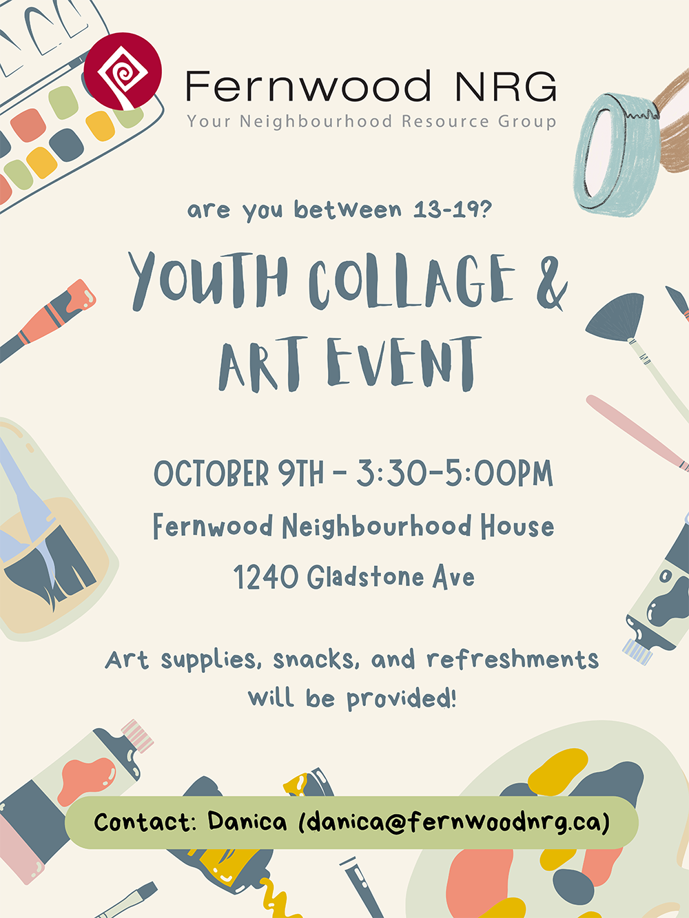 Drop-In Arts & Crafts – Fernwood Neighbourhood House 2024 Drop-In Arts & Crafts - Fernwood Neighbourhood House 2024
