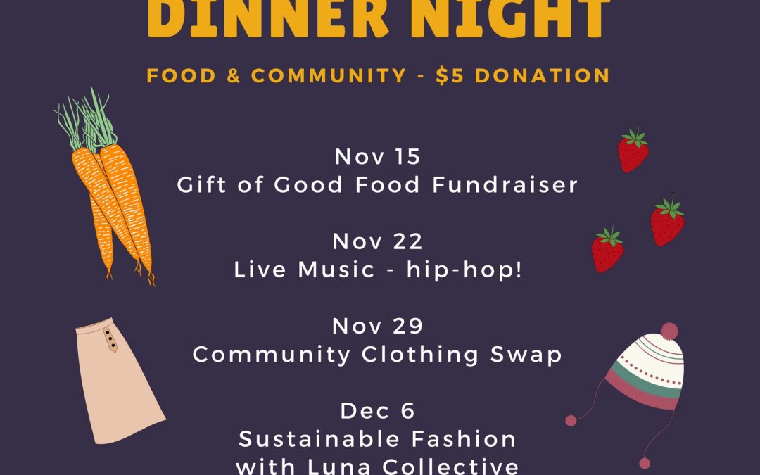 Student Dinner: year end and gratitude
