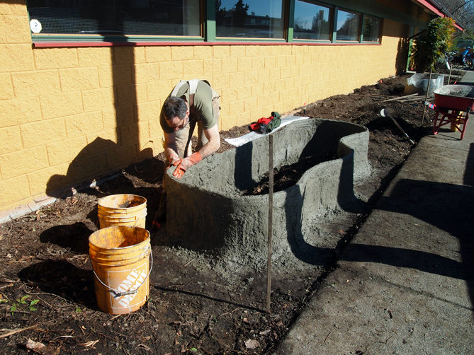 Ferrocement raised beds