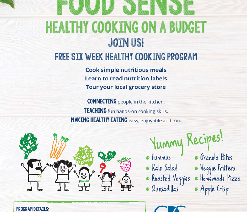 Food Sense: Healthy cooking on a budget – April 5 – May 10, 2022