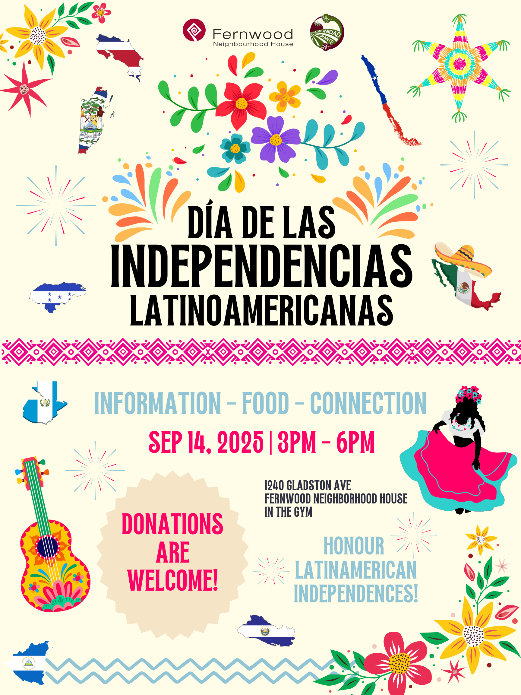 Independencias LATAM – September 14, 2025 Mexican & Latin American Independence Days Celebration