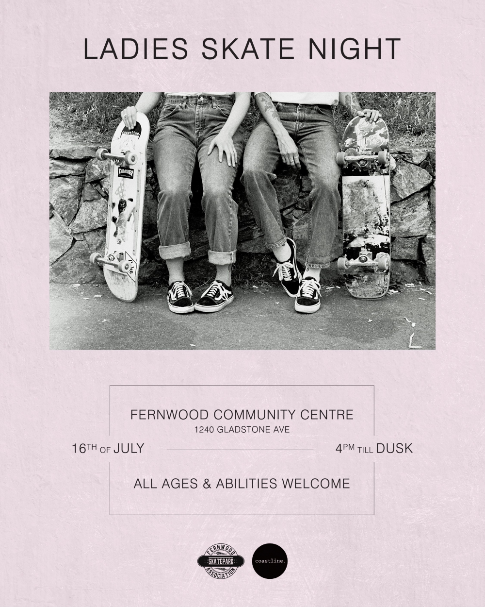 Ladies Skate Night Fernwood July 16 2017