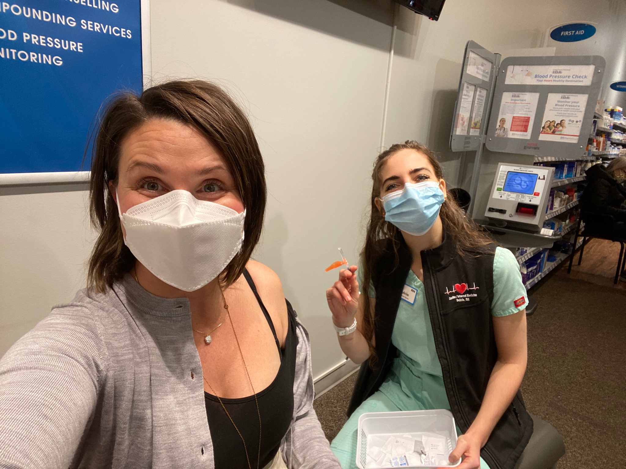 Grace Lore getting vaccine booster dose