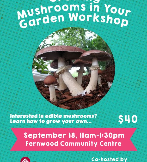 Growing Mushrooms in Your Garden Workshop – September 18, 2016