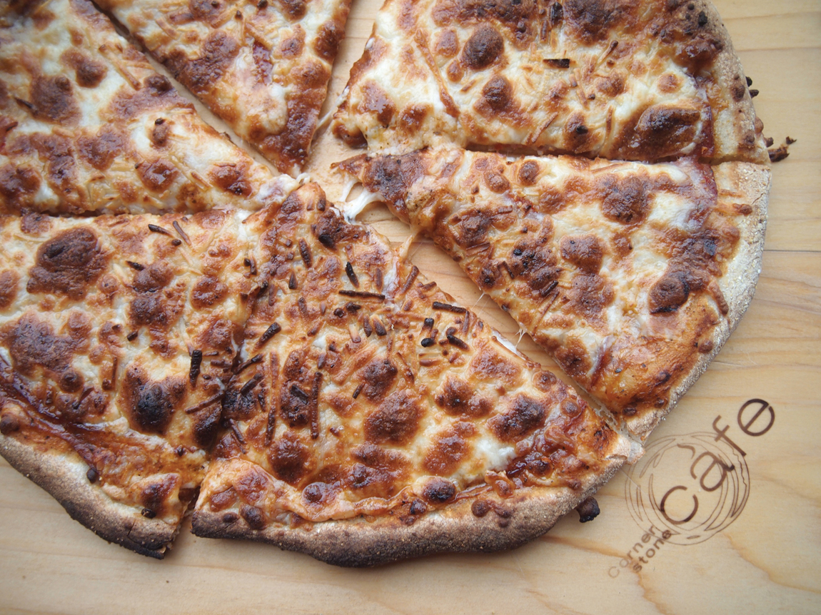 Pizza at the Cornerstone Cafe