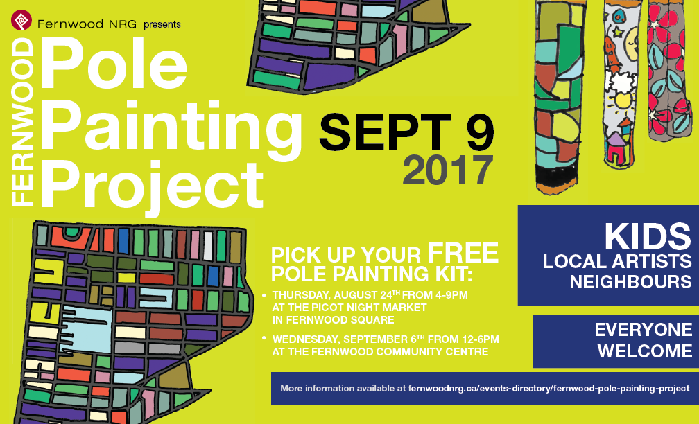 Fernwood Pole Painting Project – Sept 9, 2017