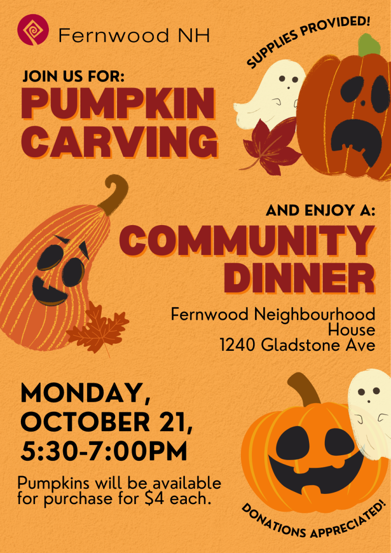 Pumpkin Carving 2024 - Fernwood Neighbourhood House