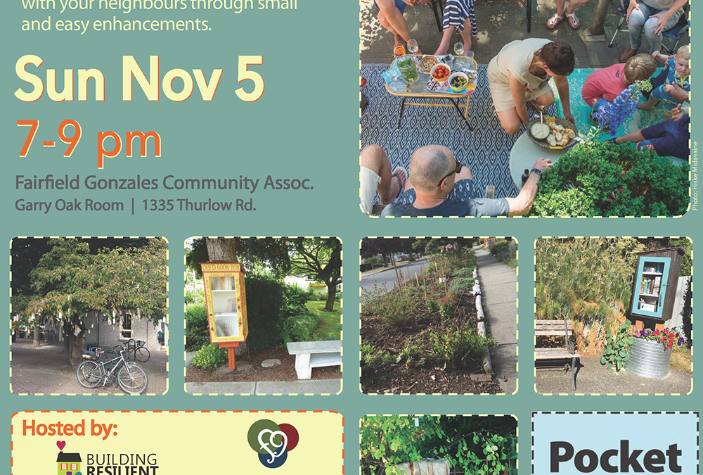 WORKSHOP: Building Community Through Neighbourhood POCKET PLACES