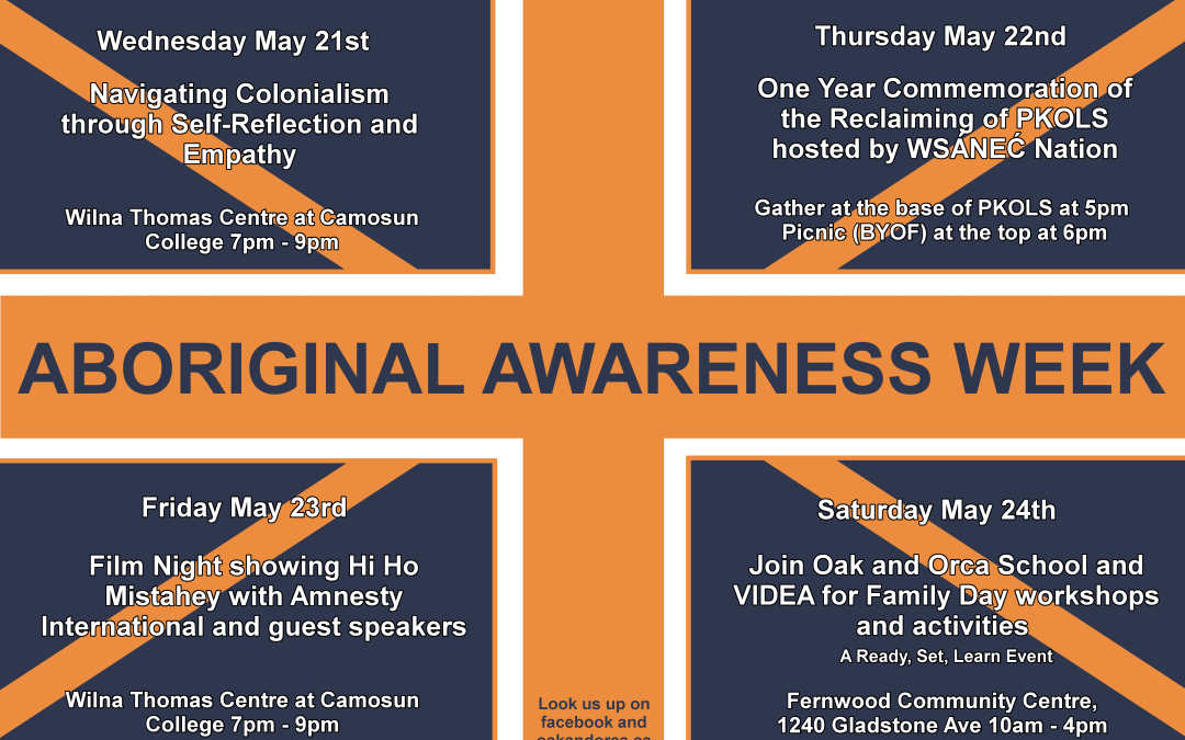Aboriginal Awareness Week – May 21-24, 2014